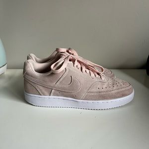 Nike Women's Pink Suede Sneakers